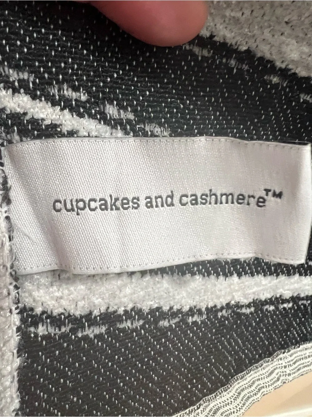 cupcakes & cashmere Black and White Striped Dining Table Runner